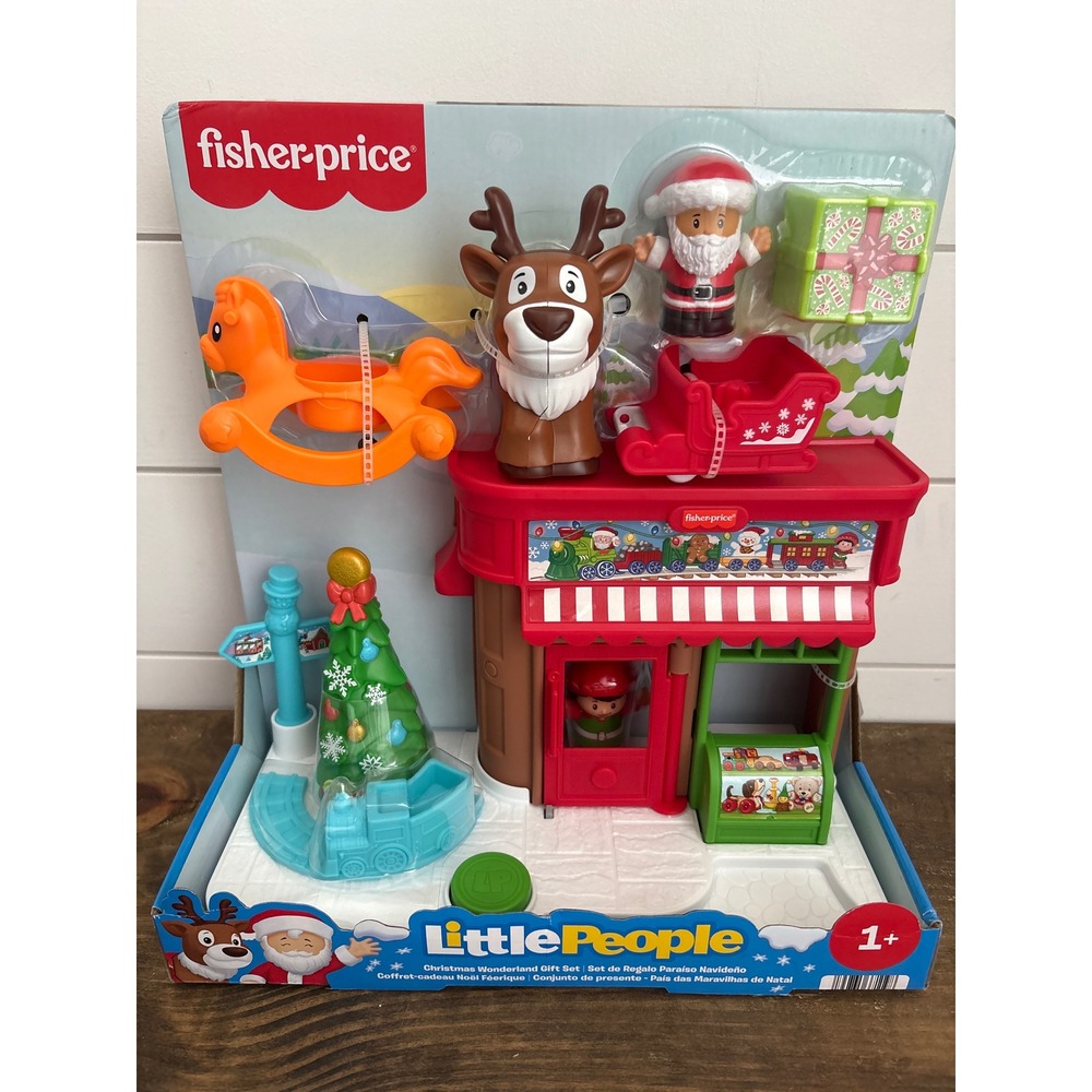 Fisher-Price Little People Christmas Wonderland Gift Set Santa Reindeer JLW93